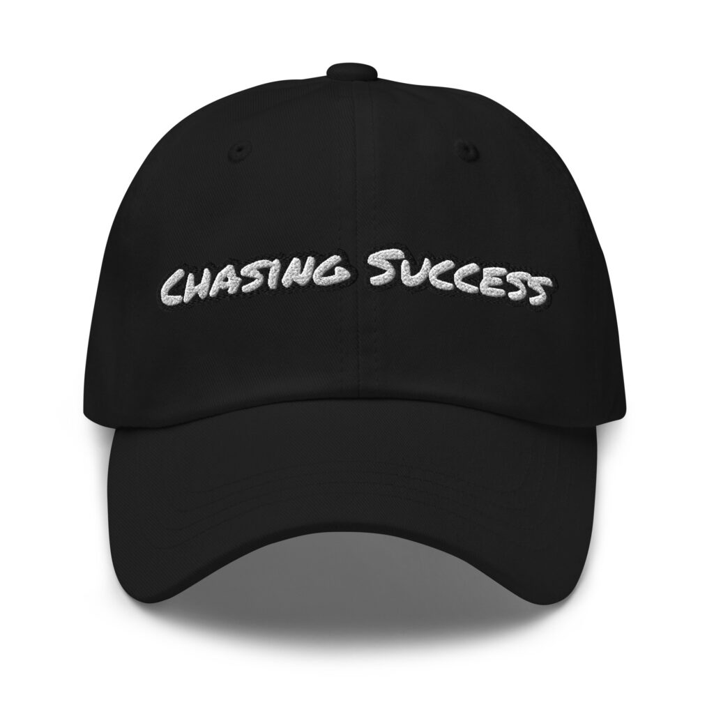 Chasing Success embroidered cotton dad hat – Wealth Chaser