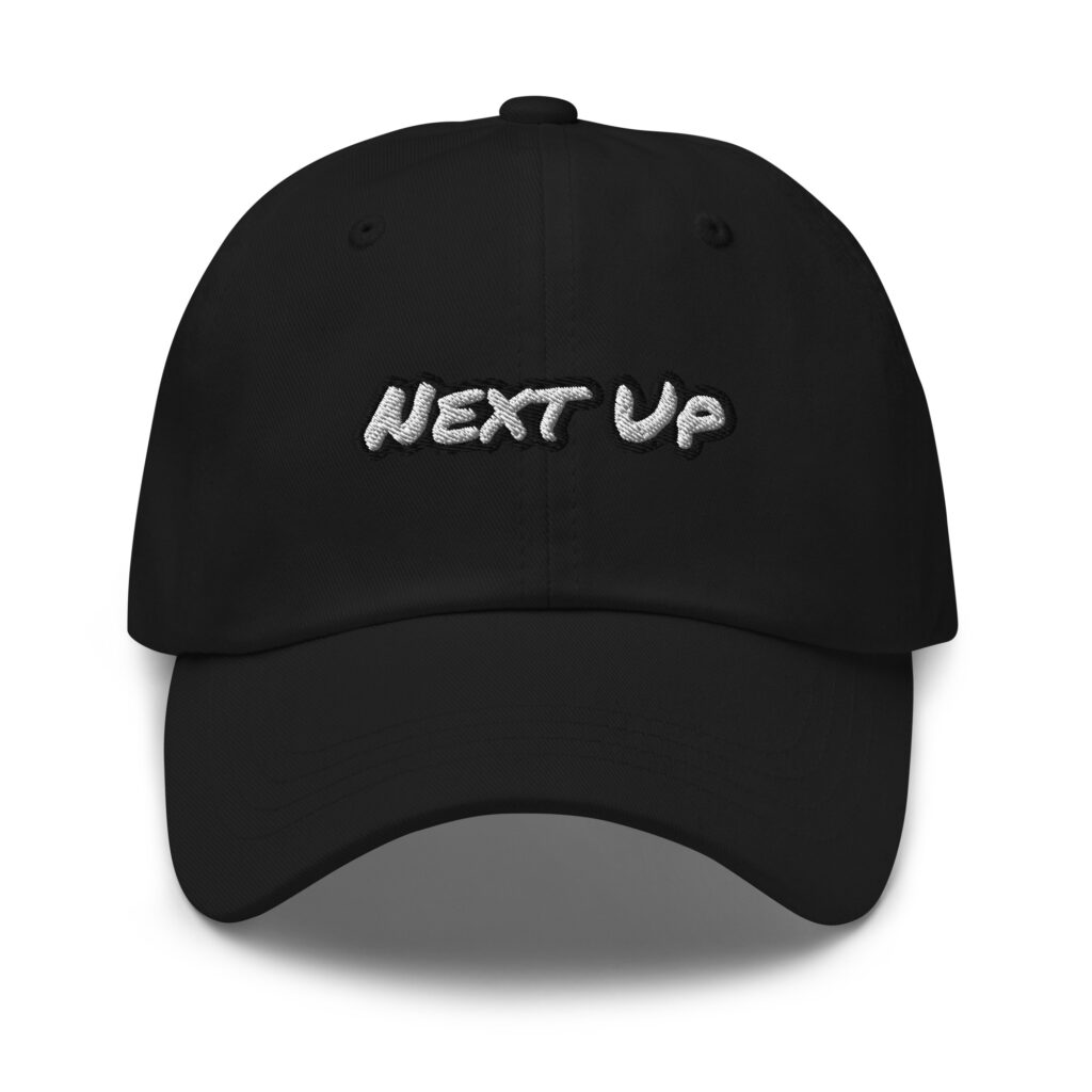 Next Up embroidered cotton dad hat – Wealth Chaser