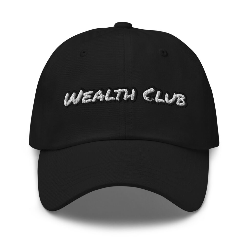 Wealth Club embroidered cotton dad hat – Wealth Chaser
