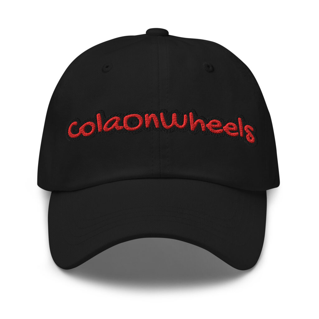 ColaOnWheels embroidered cotton dad hat – Wealth Chaser