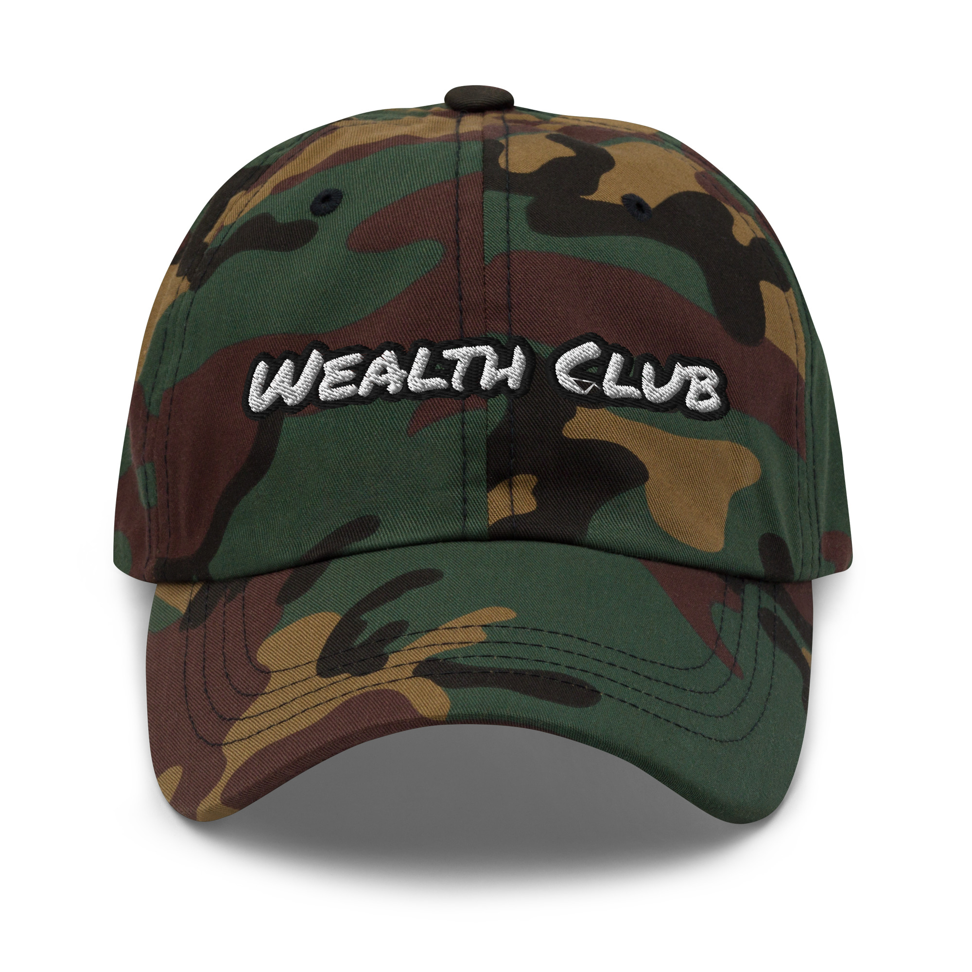 Wealth Club embroidered cotton dad hat – Wealth Chaser