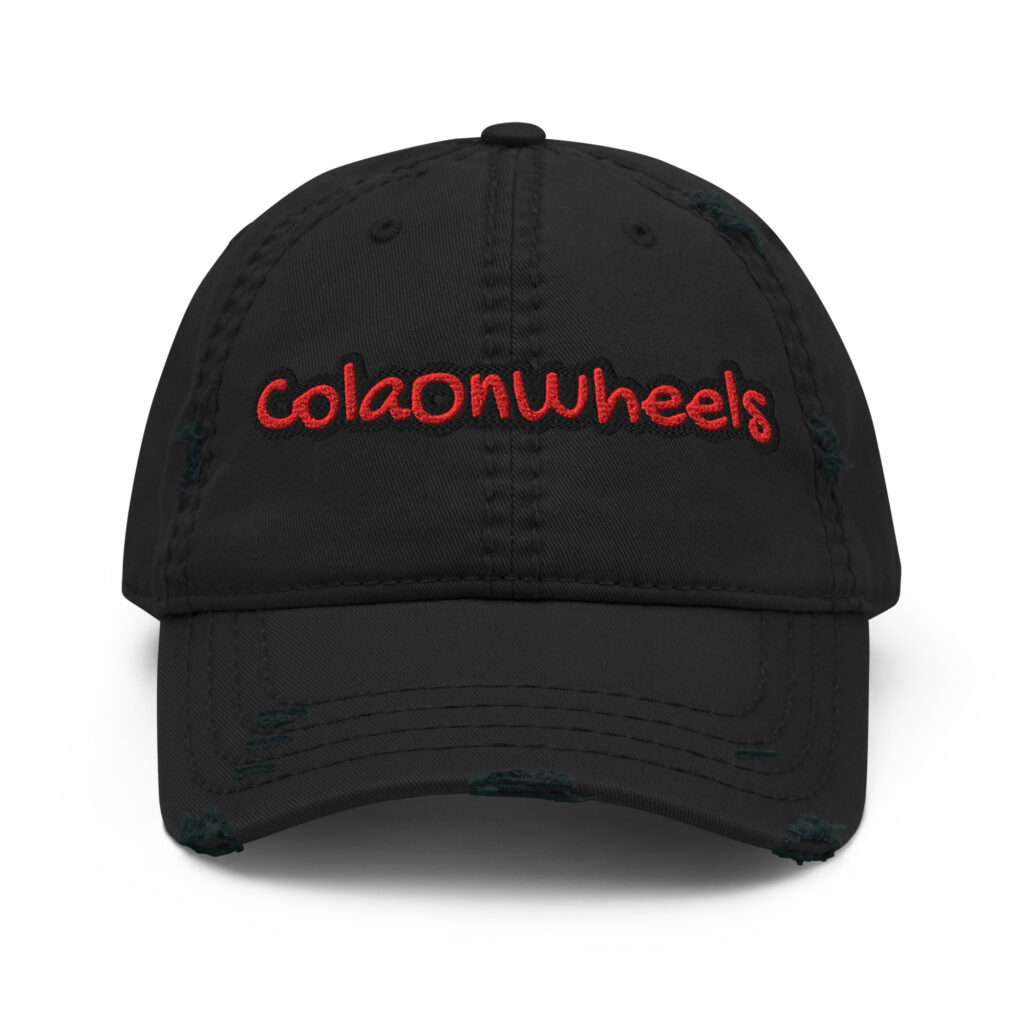ColaOnWheels embroidered vintage distressed dad hat – Wealth Chaser