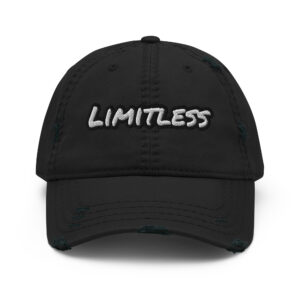 Limitless embroidered vintage distressed dad hat – Wealth Chaser